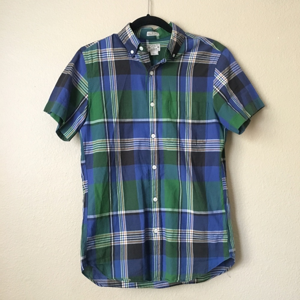 J.Crew Plaid Woven Button-Up Shirt